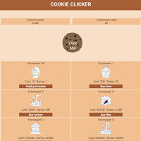 Cookie clicker in react site image